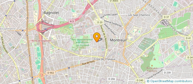 localisation de l'entreprise MONSIEUR CORENTIN PERTUY  MONTREUIL