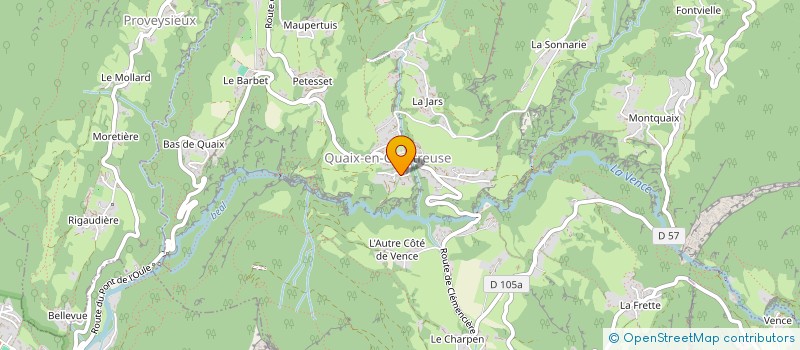 localisation de l'entreprise MONSIEUR CORENTIN PESSINE à QUAIX-EN-CHARTREUSE