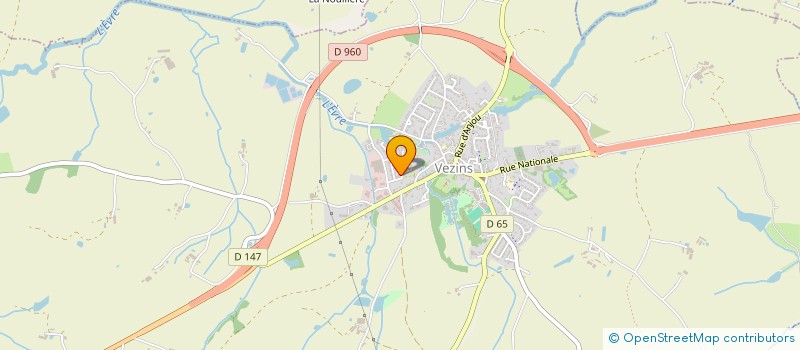 localisation de l'entreprise MONSIEUR CORENTIN PETITEAU  VEZINS