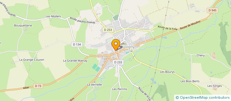 localisation de l'entreprise MONSIEUR CORENTIN PFRIMMER  SOUVIGNY