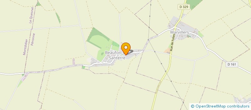 localisation de l'entreprise MONSIEUR CORENTIN PILLOT  BEAUFORT-EN-SANTERRE