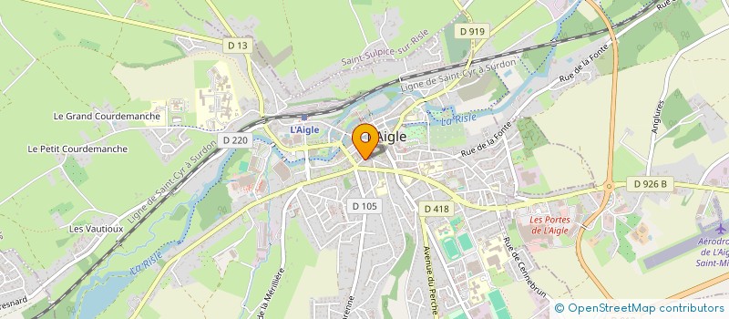 localisation de l'entreprise MONSIEUR CORENTIN PIQUET à L'AIGLE