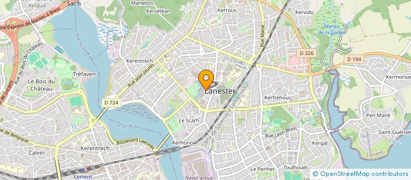 localisation de l'entreprise MONSIEUR CORENTIN PLOUZENNEC  LANESTER