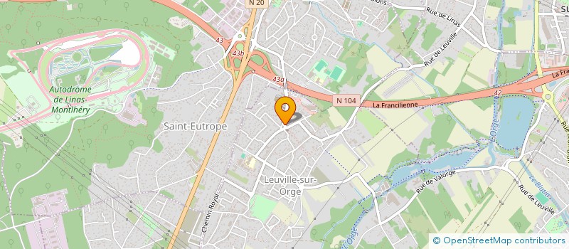 localisation de l'entreprise MONSIEUR CORENTIN POIRIER à LEUVILLE-SUR-ORGE
