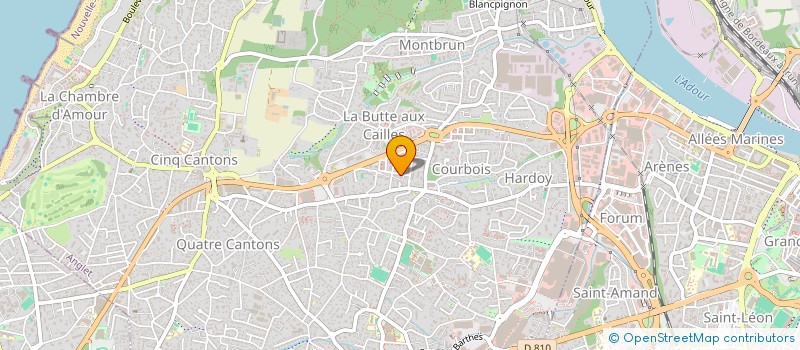 localisation de l'entreprise MONSIEUR CORENTIN POITEVIN  ANGLET