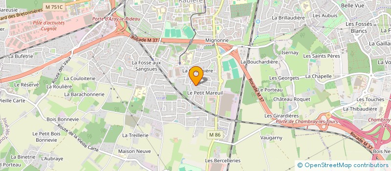 localisation de l'entreprise MONSIEUR CORENTIN POLKA  JOUE-LES-TOURS