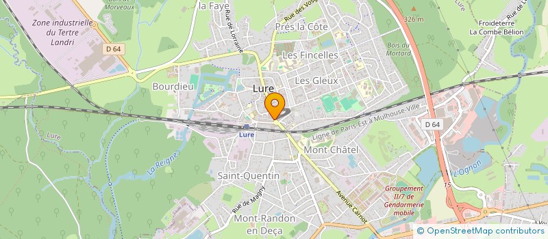 localisation de l'entreprise MONSIEUR CORENTIN POUPENEY  LURE