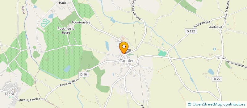 localisation de l'entreprise MONSIEUR CORENTIN POUZENC  CADALEN