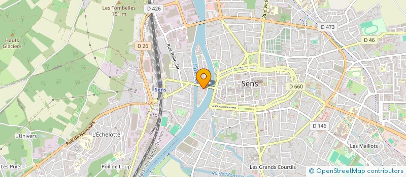 localisation de l'entreprise MONSIEUR CORENTIN PRADET  SENS