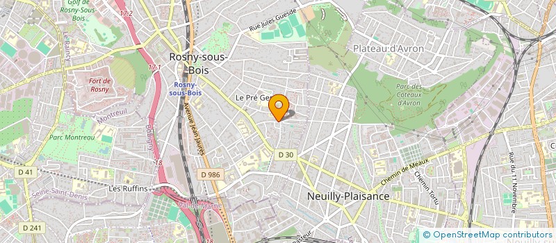localisation de l'entreprise MONSIEUR CORENTIN PRIGENT à ROSNY-SOUS-BOIS