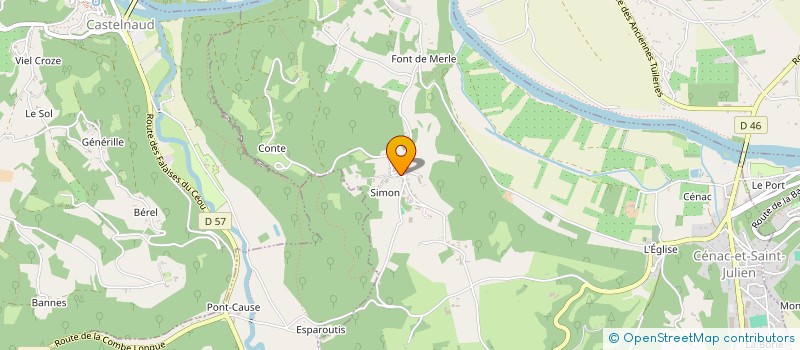 localisation de l'entreprise MONSIEUR CORENTIN PRUNIS à CENAC-ET-SAINT-JULIEN