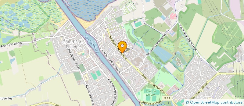 localisation de l'entreprise MONSIEUR CORENTIN RECEVEUR à GRAVELINES