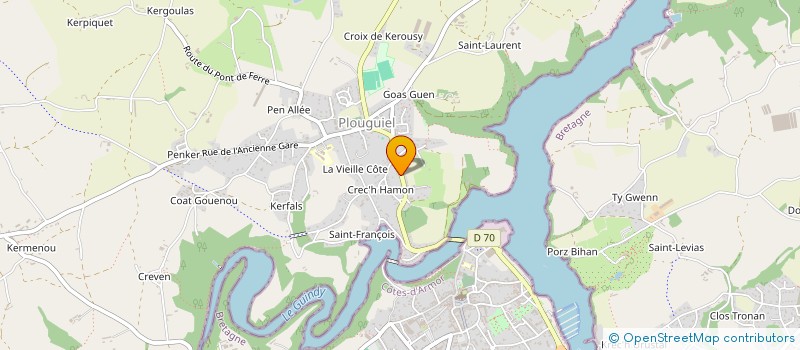 localisation de l'entreprise MONSIEUR CORENTIN RIOU à PLOUGUIEL