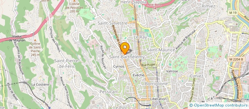 localisation de l'entreprise MONSIEUR CORENTIN RITTER à NICE