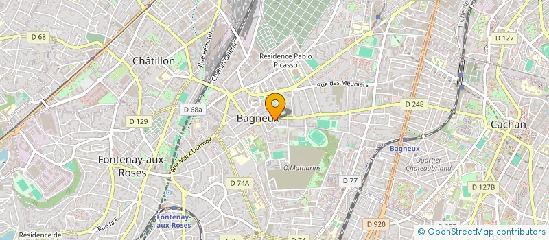 localisation de l'entreprise MONSIEUR CORENTIN RODRIGUEZ à BAGNEUX