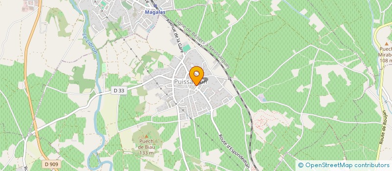 localisation de l'entreprise MONSIEUR CORENTIN ROUILLIER  PUISSALICON