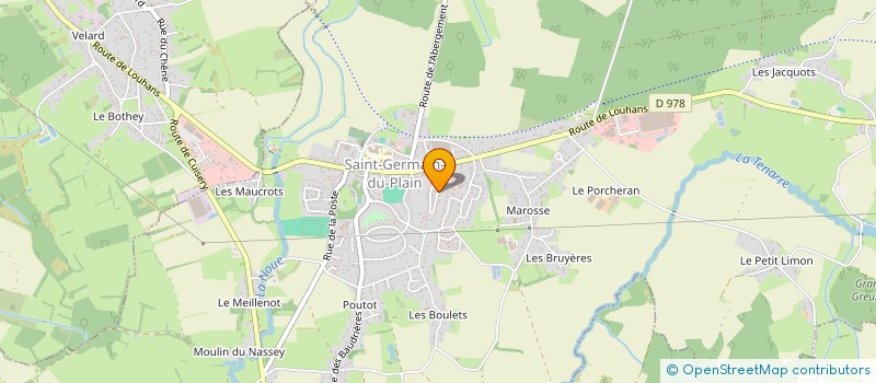 localisation de l'entreprise MONSIEUR CORENTIN ROUSSEAUX  SAINT-GERMAIN-DU-PLAIN