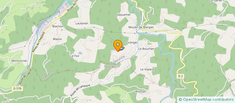localisation de l'entreprise MONSIEUR CORENTIN ROUVEURE à LAMASTRE