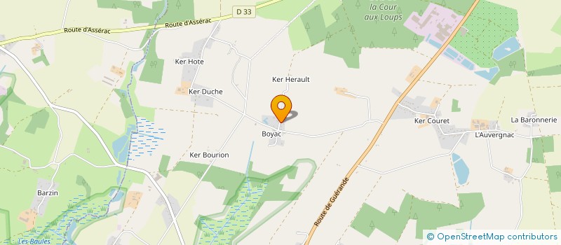 localisation de l'entreprise MONSIEUR CORENTIN RUELLOUX  HERBIGNAC