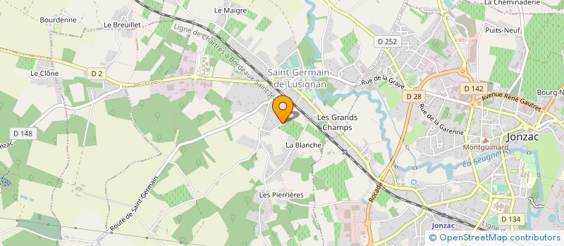 localisation de l'entreprise MONSIEUR CORENTIN SANDEAU  SAINT-GERMAIN-DE-LUSIGNAN