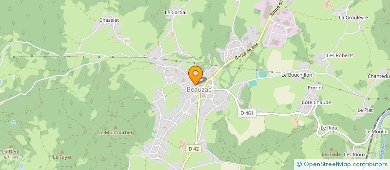 localisation de l'entreprise MONSIEUR CORENTIN SATRE  BEAUZAC