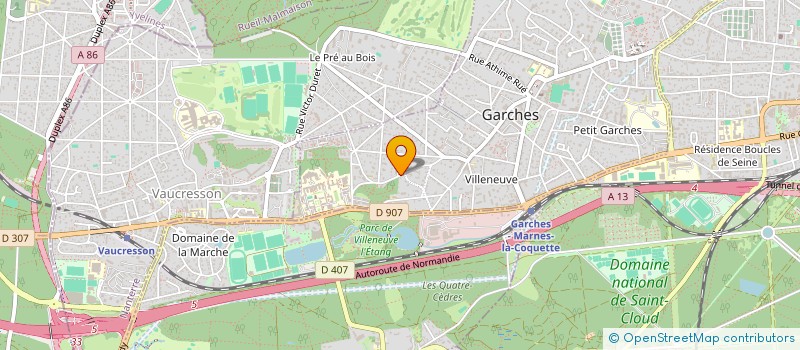 localisation de l'entreprise MONSIEUR CORENTIN SAUNIER à GARCHES
