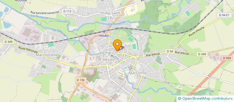 localisation de l'entreprise MONSIEUR CORENTIN SCHUTZ  HESDIN