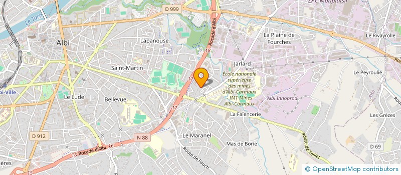 localisation de l'entreprise MONSIEUR CORENTIN TAURINES à ALBI