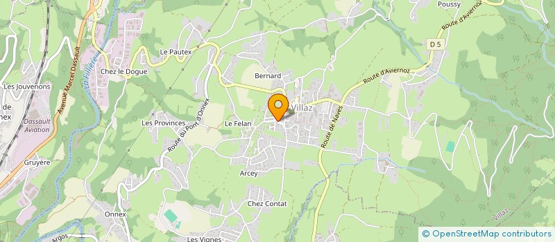 localisation de l'entreprise MONSIEUR CORENTIN TOURNIER  VILLAZ