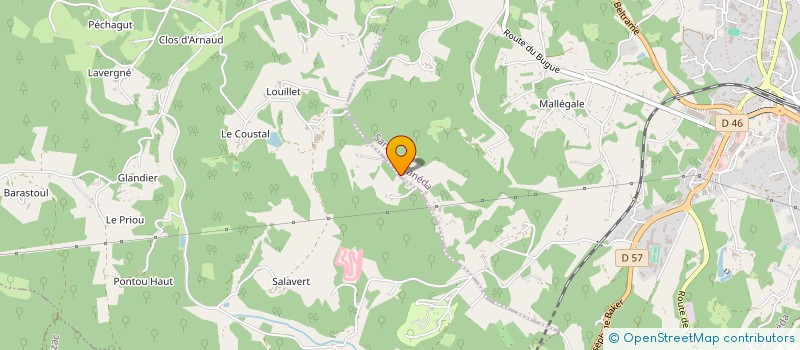 localisation de l'entreprise MONSIEUR CORENTIN TOUZARD  ARCHIGNAC