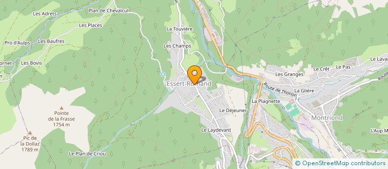 localisation de l'entreprise MONSIEUR CORENTIN TROMBERT  ESSERT-ROMAND