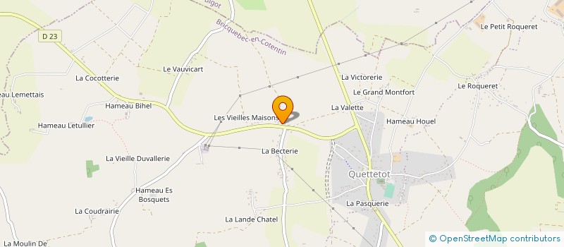 localisation de l'entreprise MONSIEUR CORENTIN TURBERT  BRICQUEBEC-EN-COTENTIN