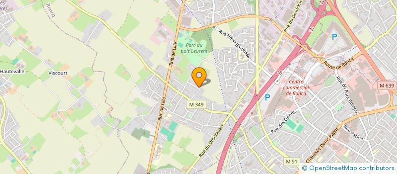 localisation de l'entreprise MONSIEUR CORENTIN VANALDERWERELT à RONCQ