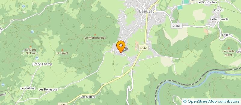 localisation de l'entreprise MONSIEUR CORENTIN VASSILIOU  BEAUZAC