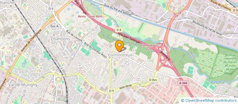 localisation de l'entreprise MONSIEUR CORENTIN VIGOUROUX  CORMONTREUIL