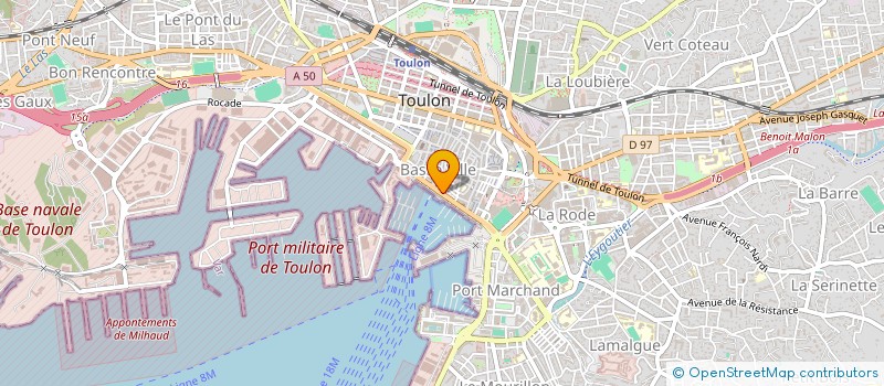 localisation de l'entreprise MONSIEUR CORINNE JOSSE  TOULON