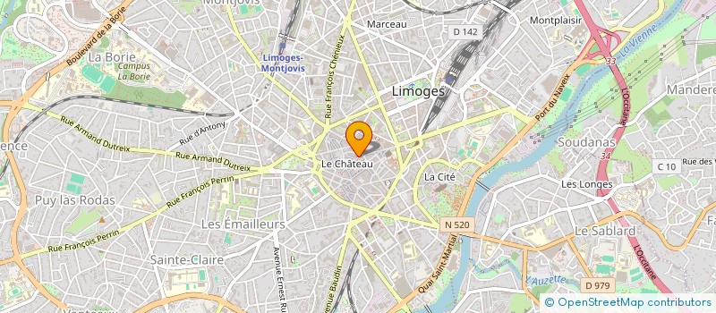 localisation de l'entreprise MONSIEUR CORINNE LADEGAILLERIE à LIMOGES