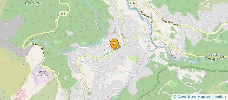localisation de l'entreprise MONSIEUR CORINNE ROUX  LE BAR-SUR-LOUP
