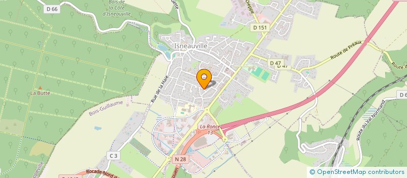 localisation de l'entreprise MONSIEUR CORINTHE GUERAIN  ISNEAUVILLE