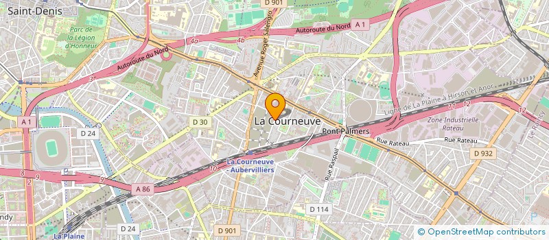 localisation de l'entreprise MONSIEUR CORNEL GRADINARU à LA COURNEUVE