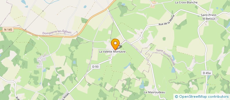 localisation de l'entreprise MONSIEUR CORNELIS GERRITSEN à DOMPIERRE-LES-EGLISES
