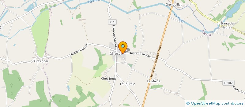 localisation de l'entreprise MONSIEUR CORNELIS ZADELAAR  CHERVAL