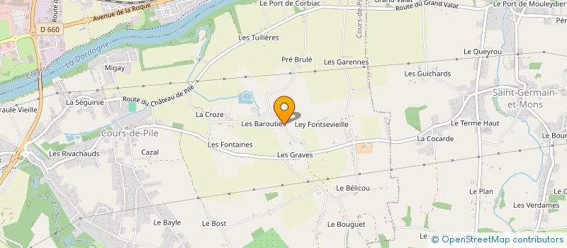 localisation de l'entreprise MONSIEUR CORNELIUS LYONS  COURS-DE-PILE