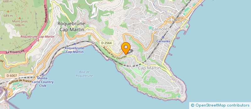 localisation de l'entreprise MONSIEUR CORRADO BAVACQUA à ROQUEBRUNE-CAP-MARTIN