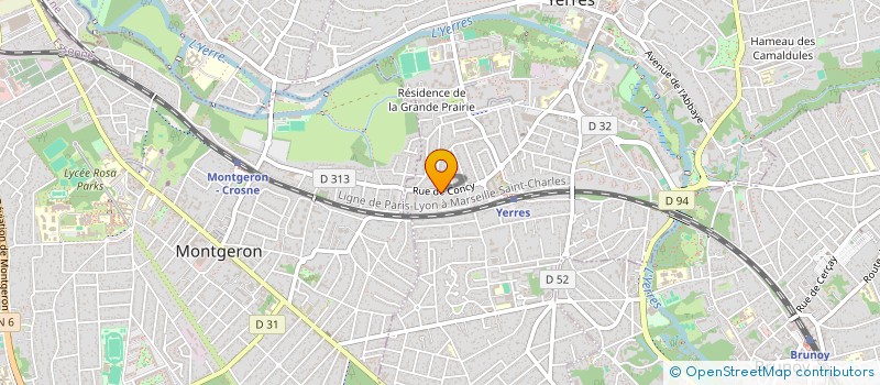 localisation de l'entreprise MONSIEUR CORREIA WIDYLSON BENVINDO  YERRES