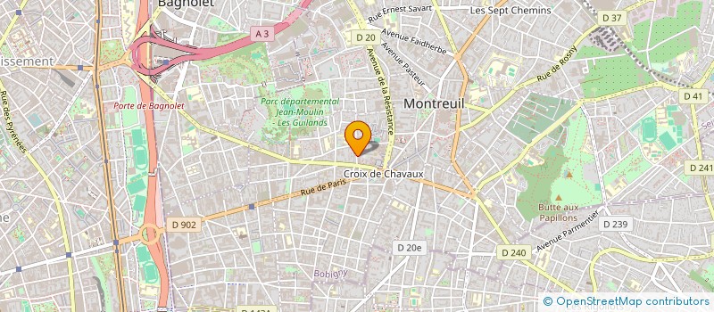 localisation de l'entreprise MONSIEUR CORTO DUFOUR à MONTREUIL