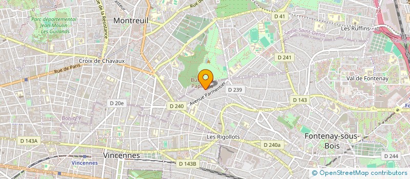 localisation de l'entreprise MONSIEUR CORTO MAGNANT à FONTENAY SOUS BOIS