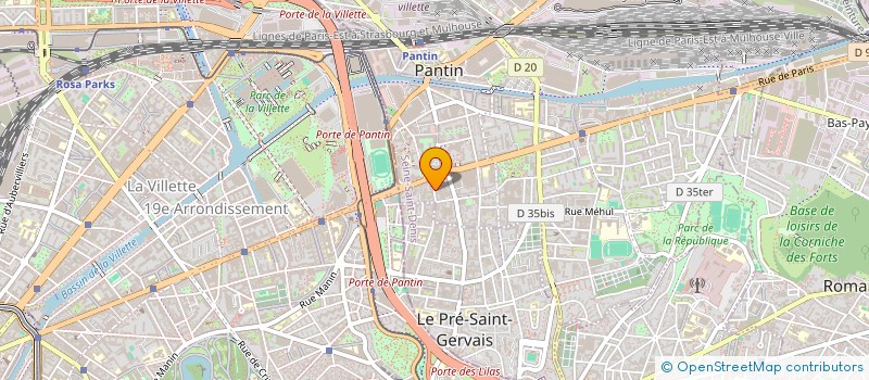 localisation de l'entreprise MONSIEUR CORTO TREMORIN  PANTIN