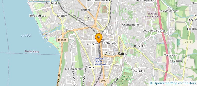 localisation de l'entreprise MONSIEUR COSIMO CACCIATORE  AIX-LES-BAINS