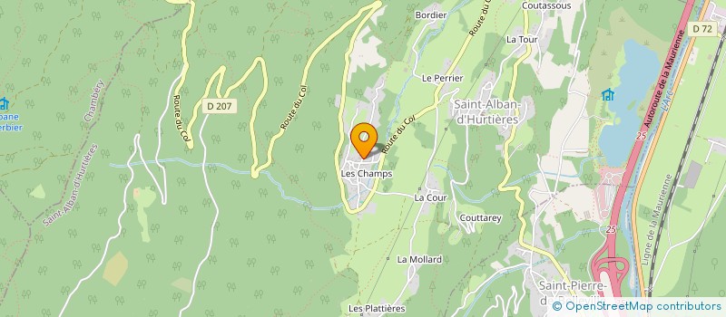 localisation de l'entreprise MONSIEUR COSIMO PALMITESSA  SAINT-ALBAN-D'HURTIERES